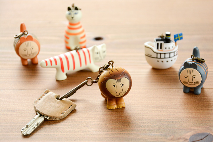 楽天市場】リサラーソン キーホルダー 6種類【猫 ライオン ネコ