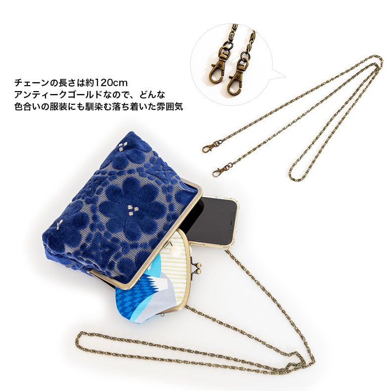 楽天市場】FUDGEコラボ 亥之吉 6寸ポシェットがま口 モケット はなのわ