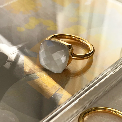 楽天市場】Mimi グレームーンストーン 月の石 天然石 リング 指輪