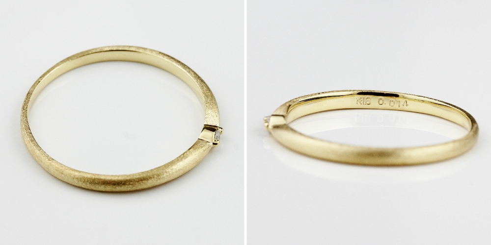 楽天市場】【日本製 18金 華奢リング】 一粒ダイヤモンド リング