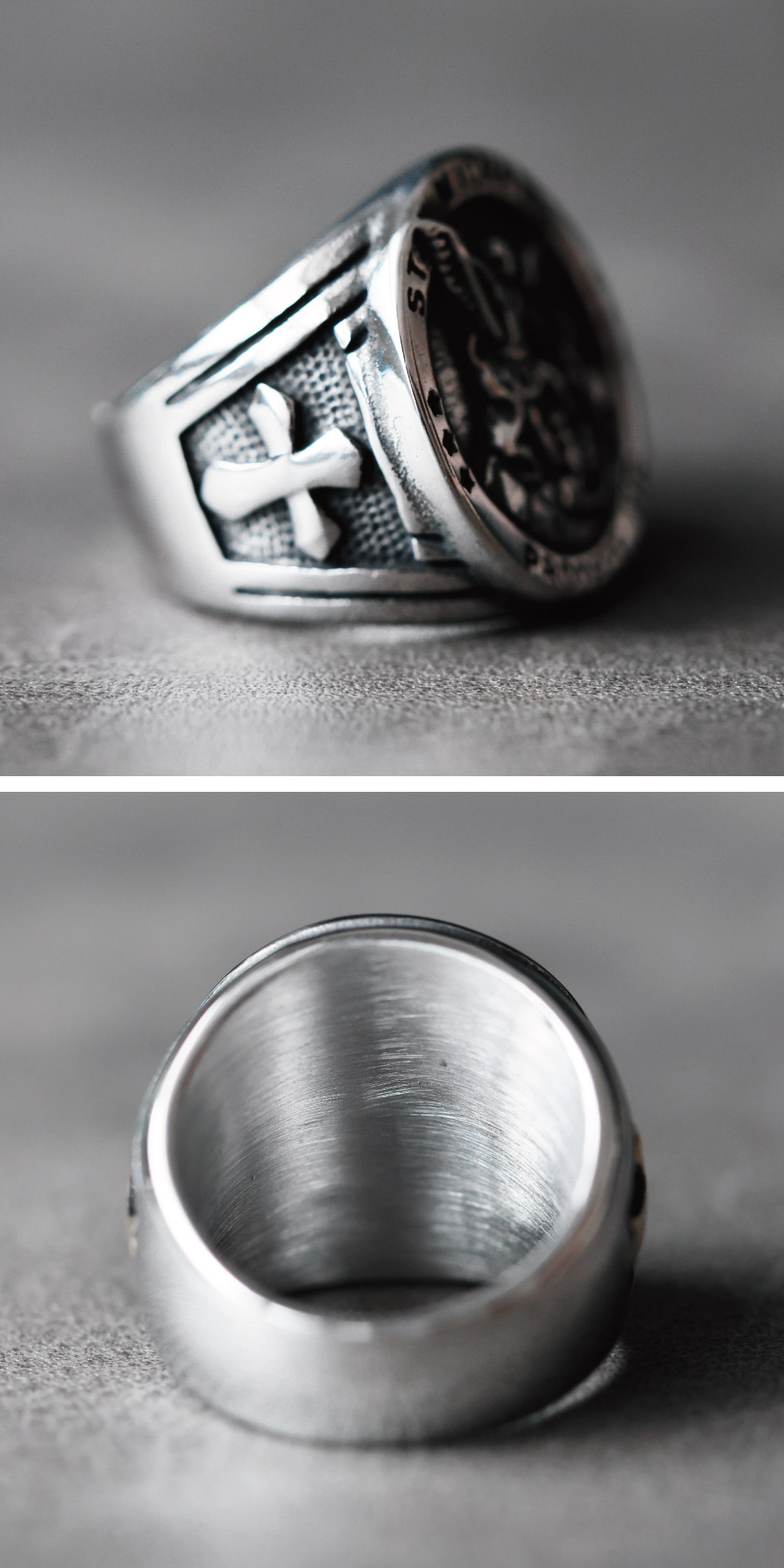 楽天市場】Qroza クローザ ミカエル シグネットリング 印台リング