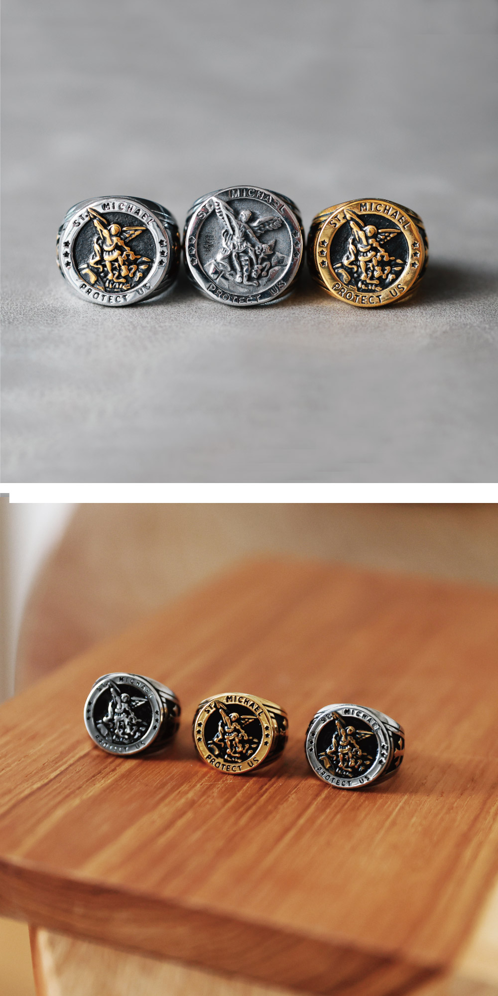 楽天市場】Qroza クローザ ミカエル シグネットリング 印台リング