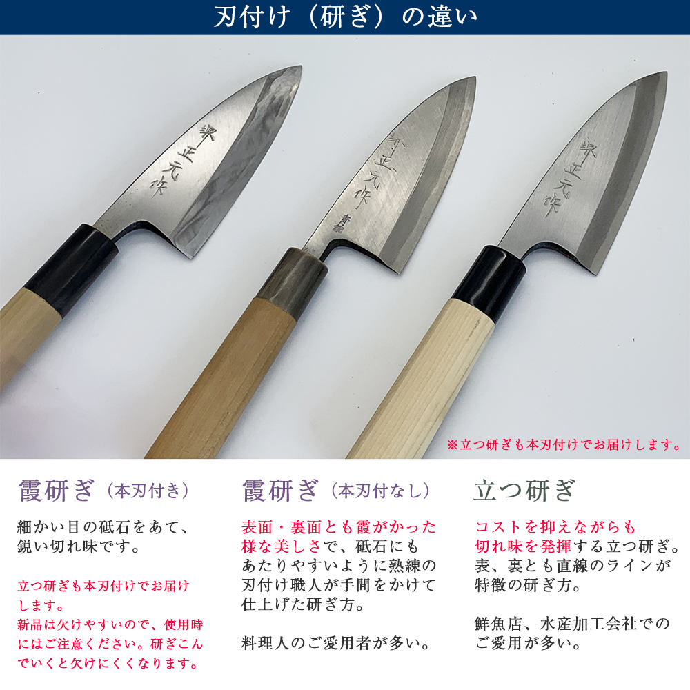 楽天市場】プロ 料理人向け包丁 左利き 安来白二鋼 立つ研ぎ 8寸