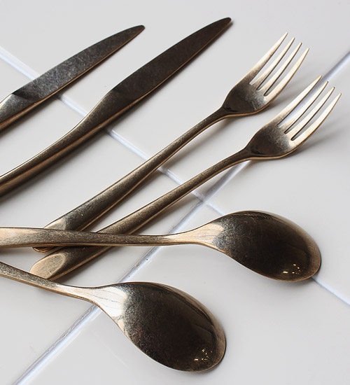 楽天市場】ヴィンテージ風 カトラリー アンティーク ゴールド 懐 KAI