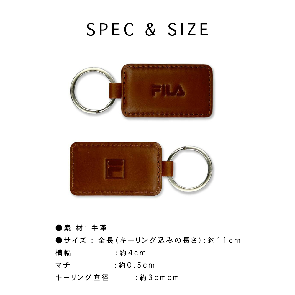 楽天市場】【送料無料】FILA フィラ 両面ロゴ型押し レザー