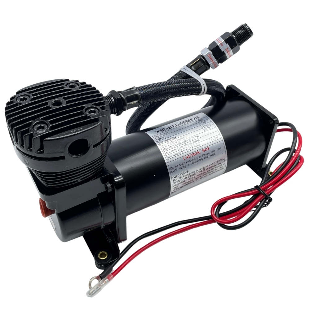 楽天市場】480タイプ エアサス コンプレッサー 200Psi 3/8NPT シルバー