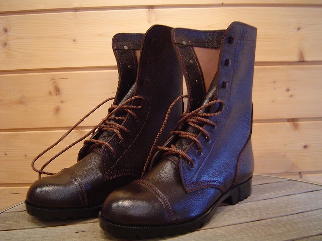 陸自仕様半長靴 茶（ミドリ安全製納） ミリタリーグッズ、自衛隊グッズ