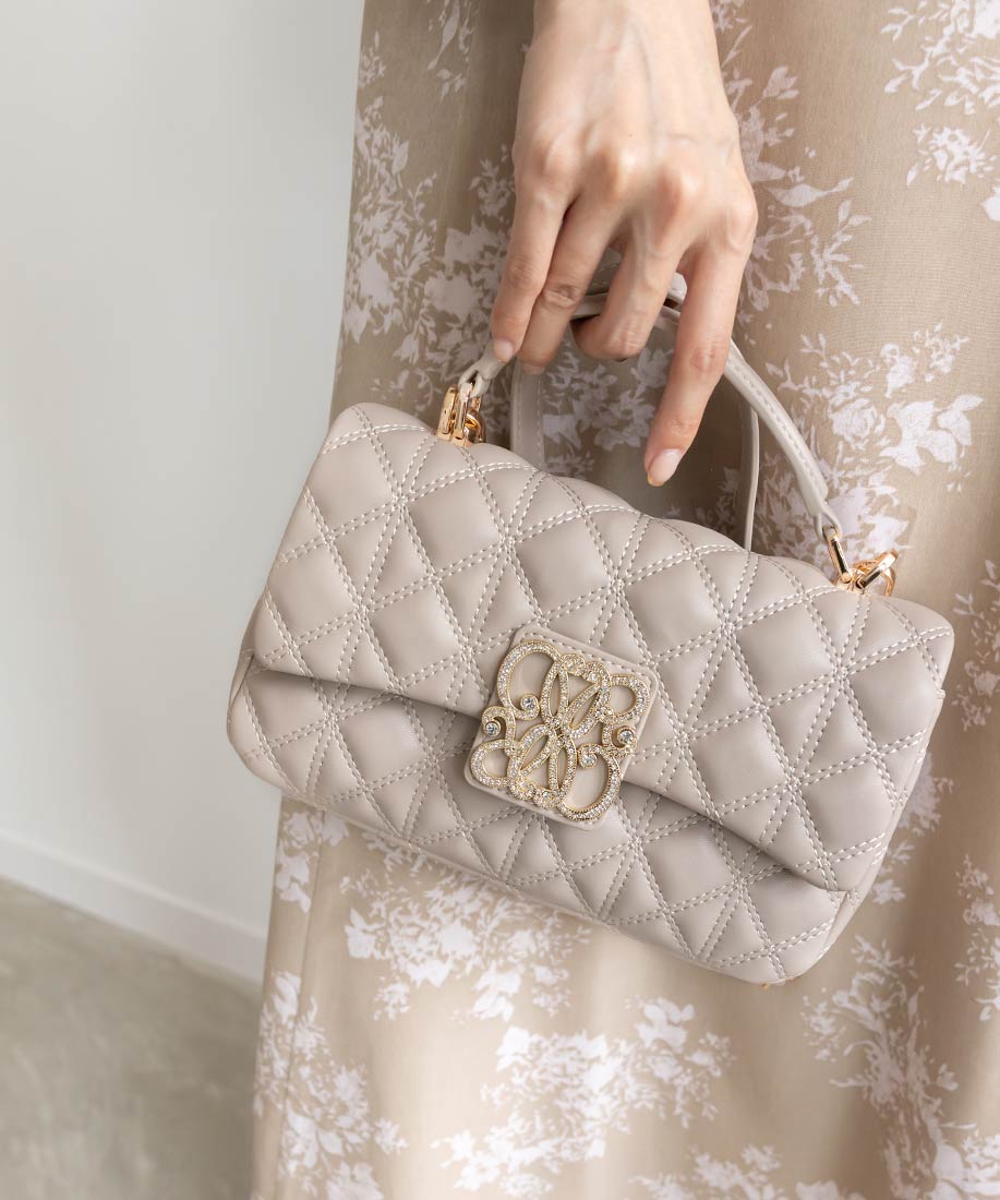 2WAY モノグラムビジューキルティングバッグRANDA公式サイト