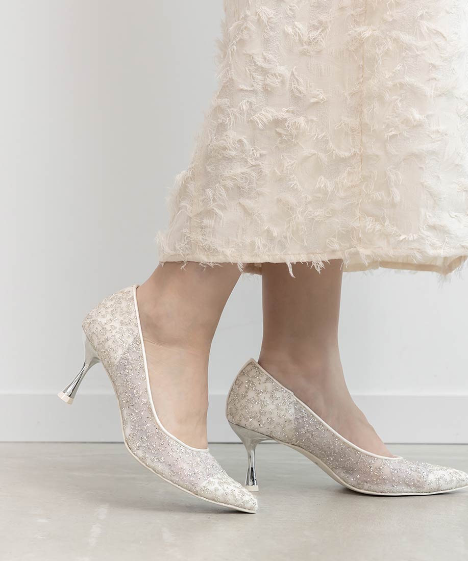 グリッターチュールパンプスRANDA公式サイト