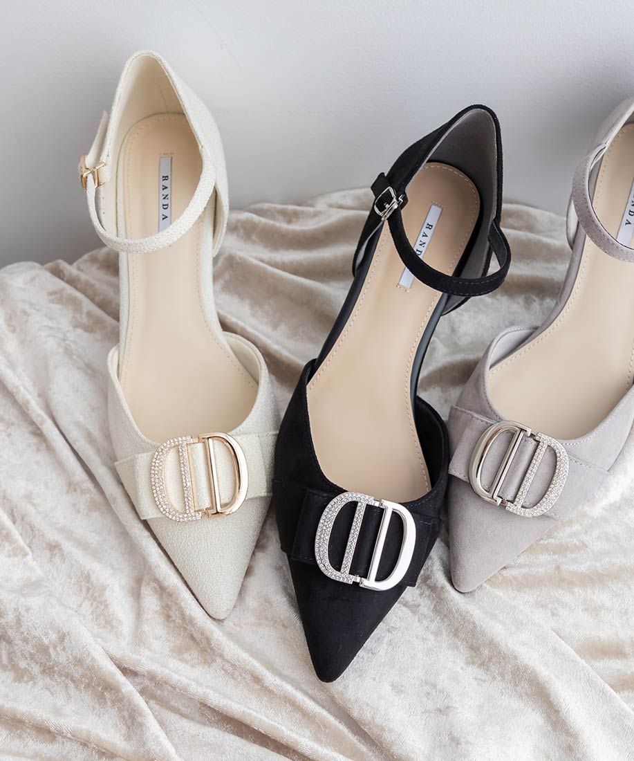 ビジューパーツストラップパンプスRANDA公式サイト