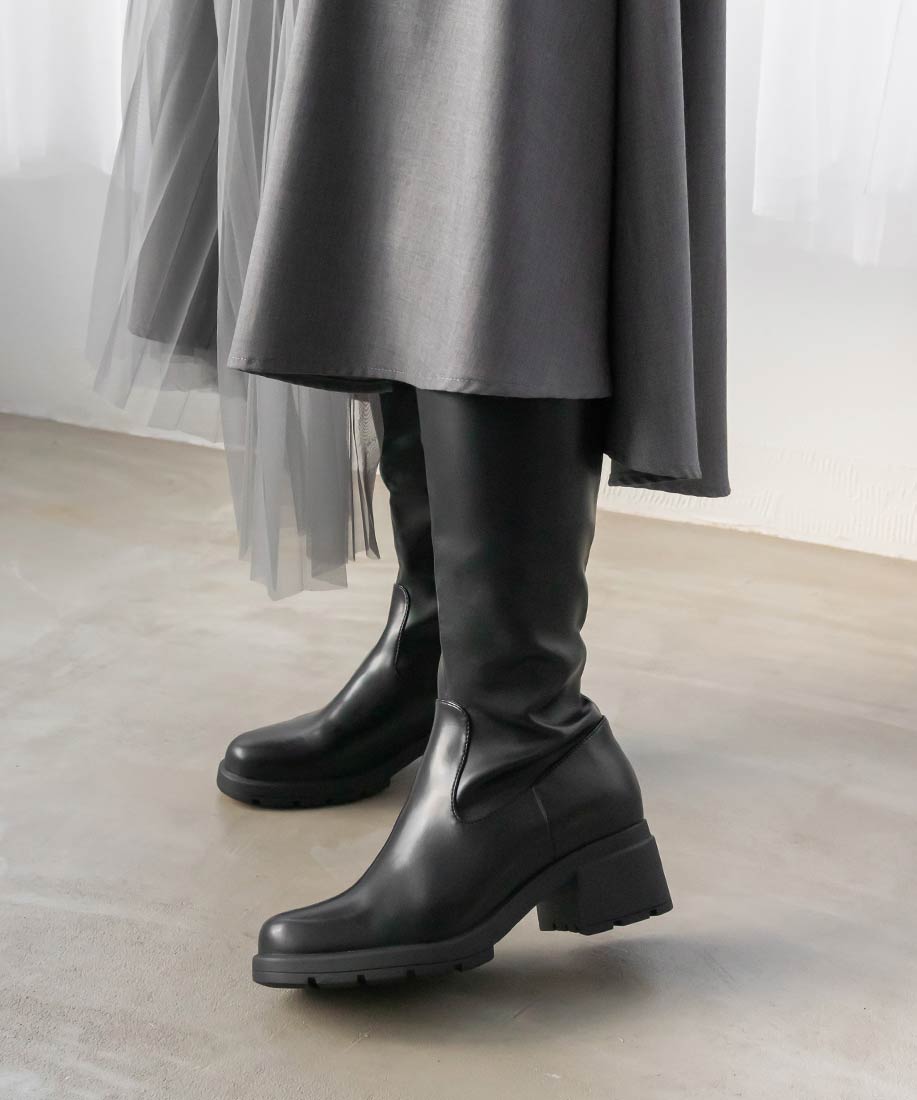 SALE】晴雨兼用 トラックソールロングブーツRANDA公式サイト