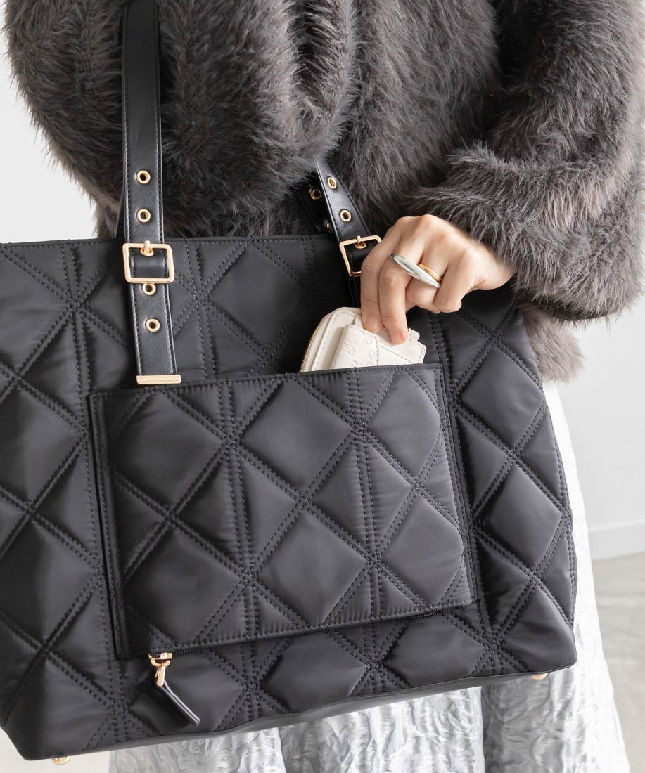 A4対応】2WAY ベルトハンドルキルティングトートバッグRANDA公式サイト