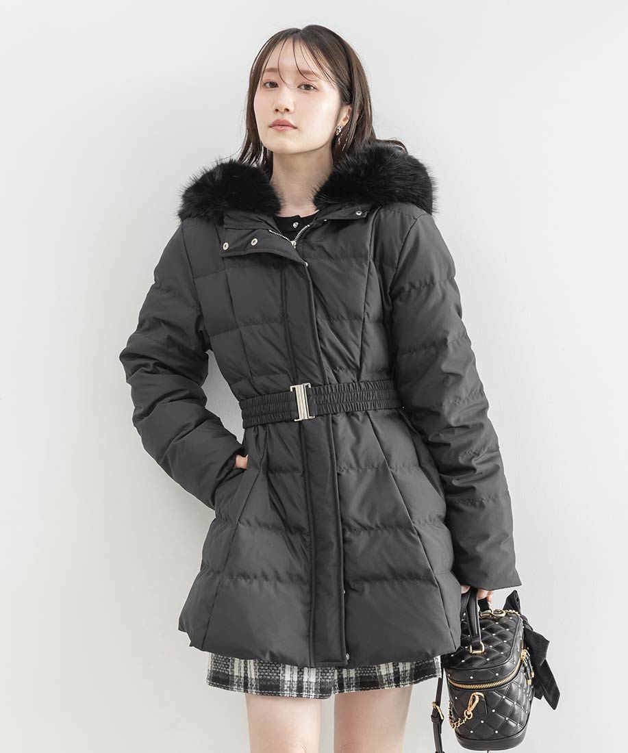 ゴムベルト付きウエストシェイプダウンコートRANDA公式サイト