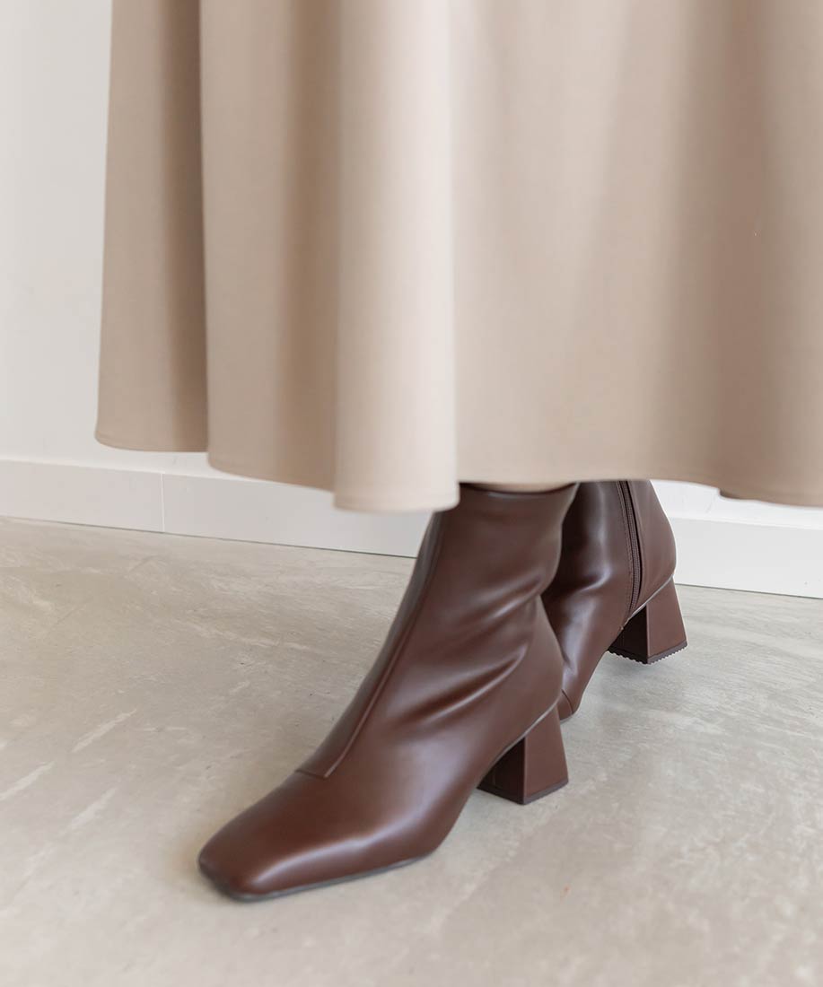 晴雨兼用 スクエアトゥチャンキーヒールブーツRANDA公式サイト