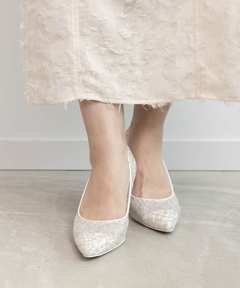 グリッターチュールパンプスRANDA公式サイト