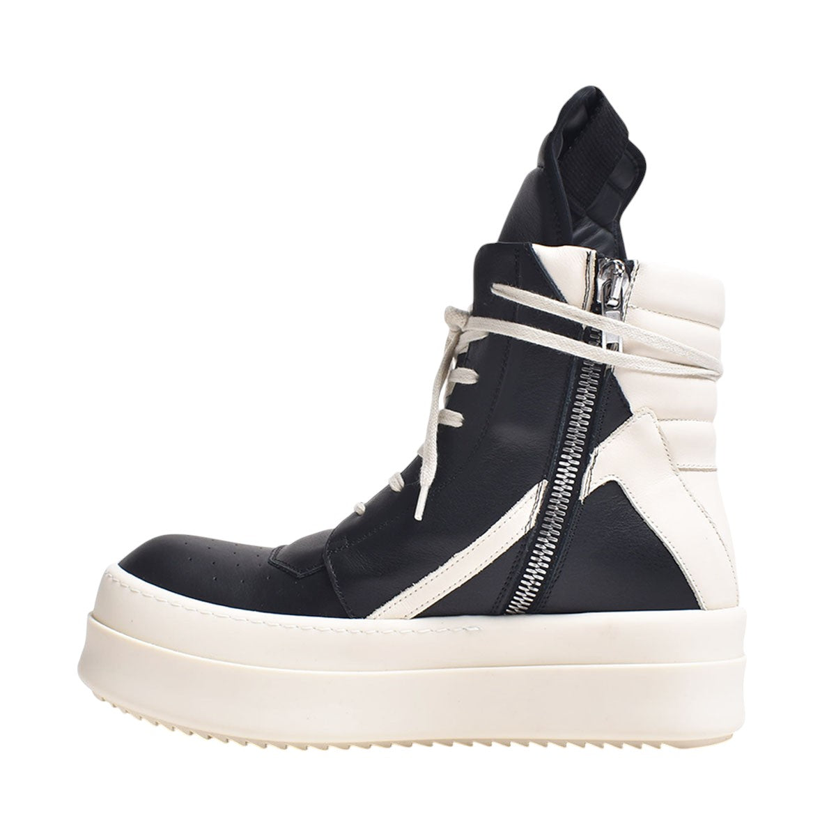 Rick Owens]MEGA BUMPER GEOBASKET/BLACK/MILK/MILK(RU01E5868LCO) – R&Co.