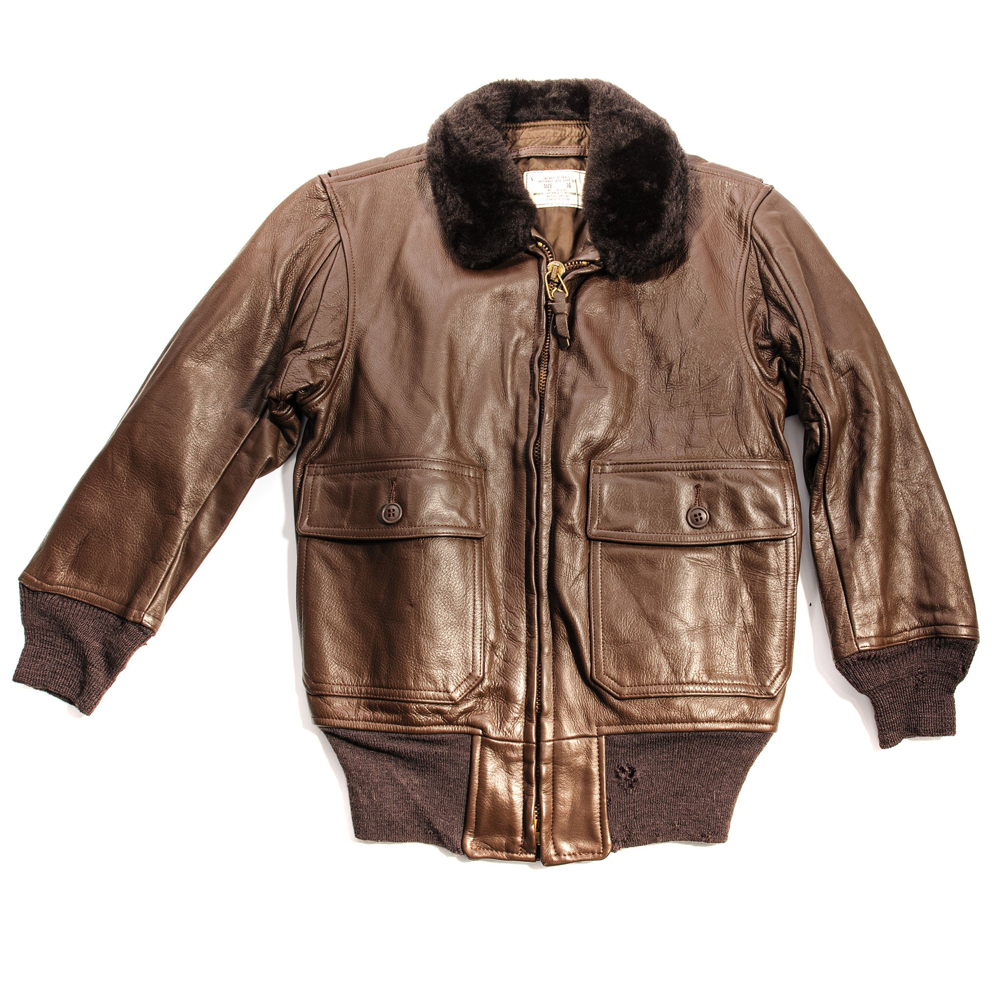 USN Flight Leather Jacket | Vintage Flight Jacket Type G1 – Rare