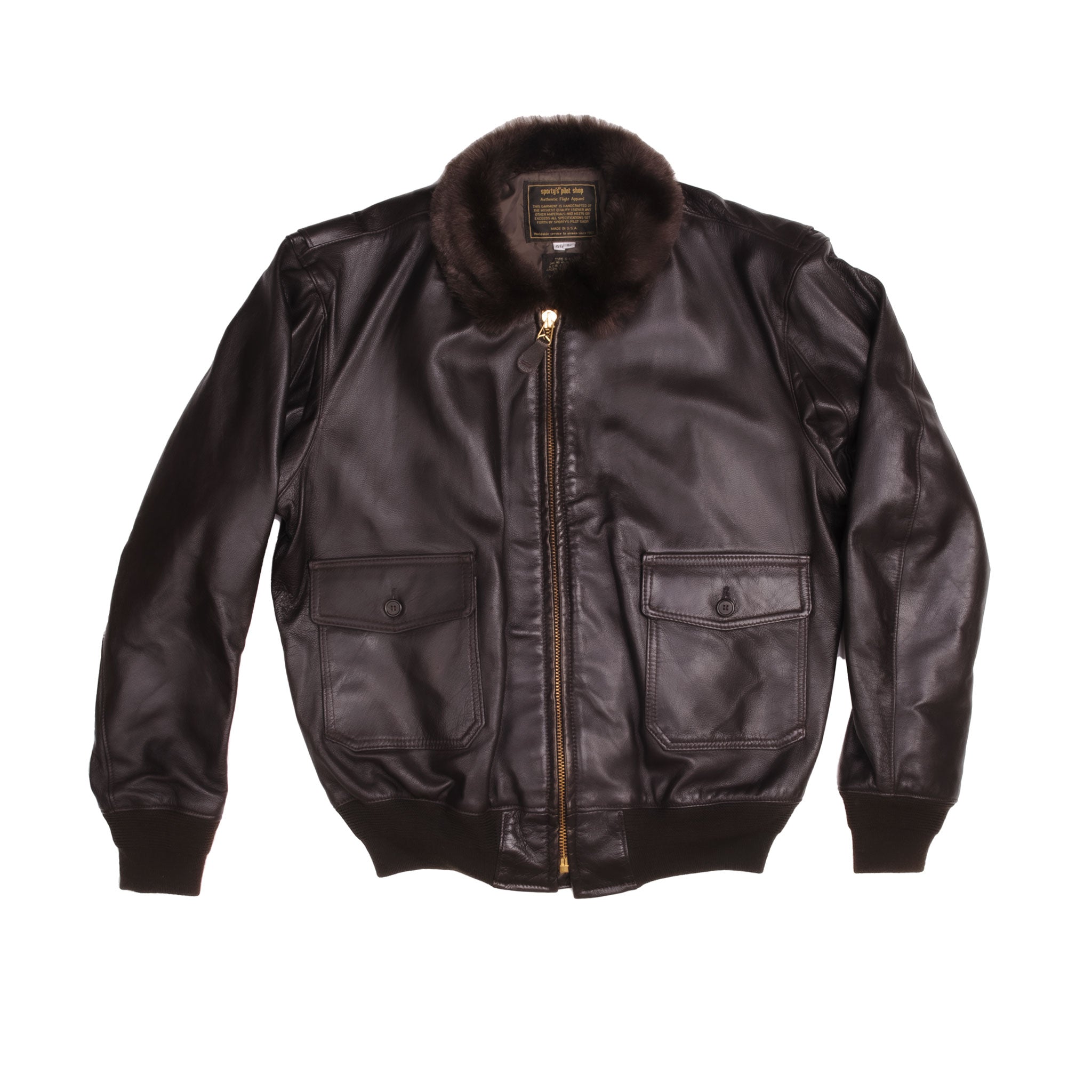 USN US Navy Leather Jacket Flyers Type G-1 G1 1976 Size 42 – Rare