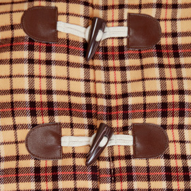 ダッフルコート タータンチェック（大型犬用ウエア）