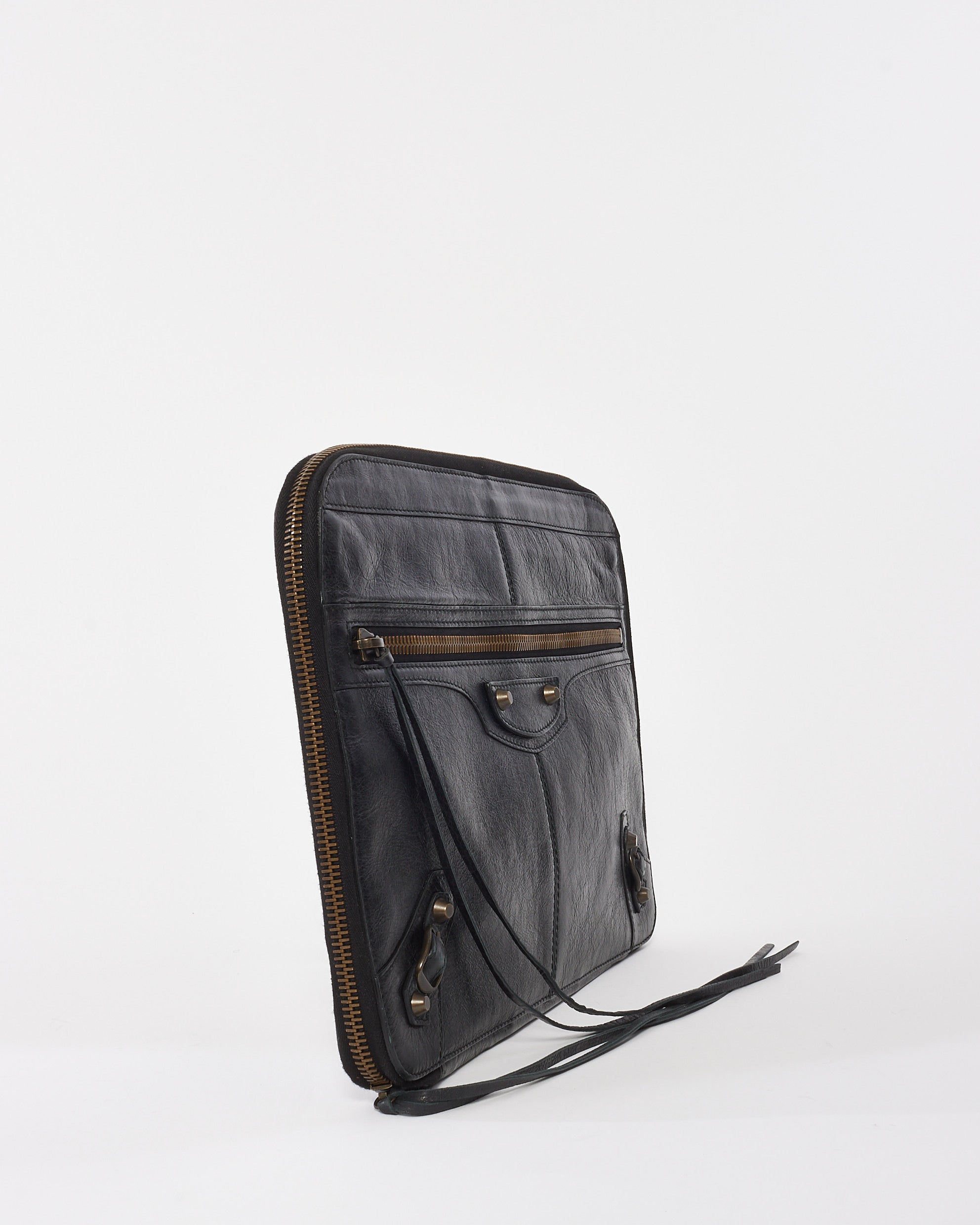 BalenciagaBlackLeatherMotocros