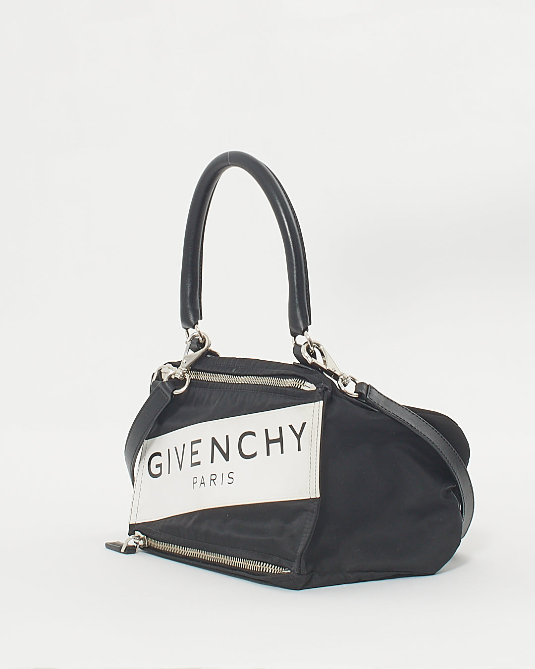 Buy Givenchy Black/White Nylon Logo Pandora Crossbody Bag