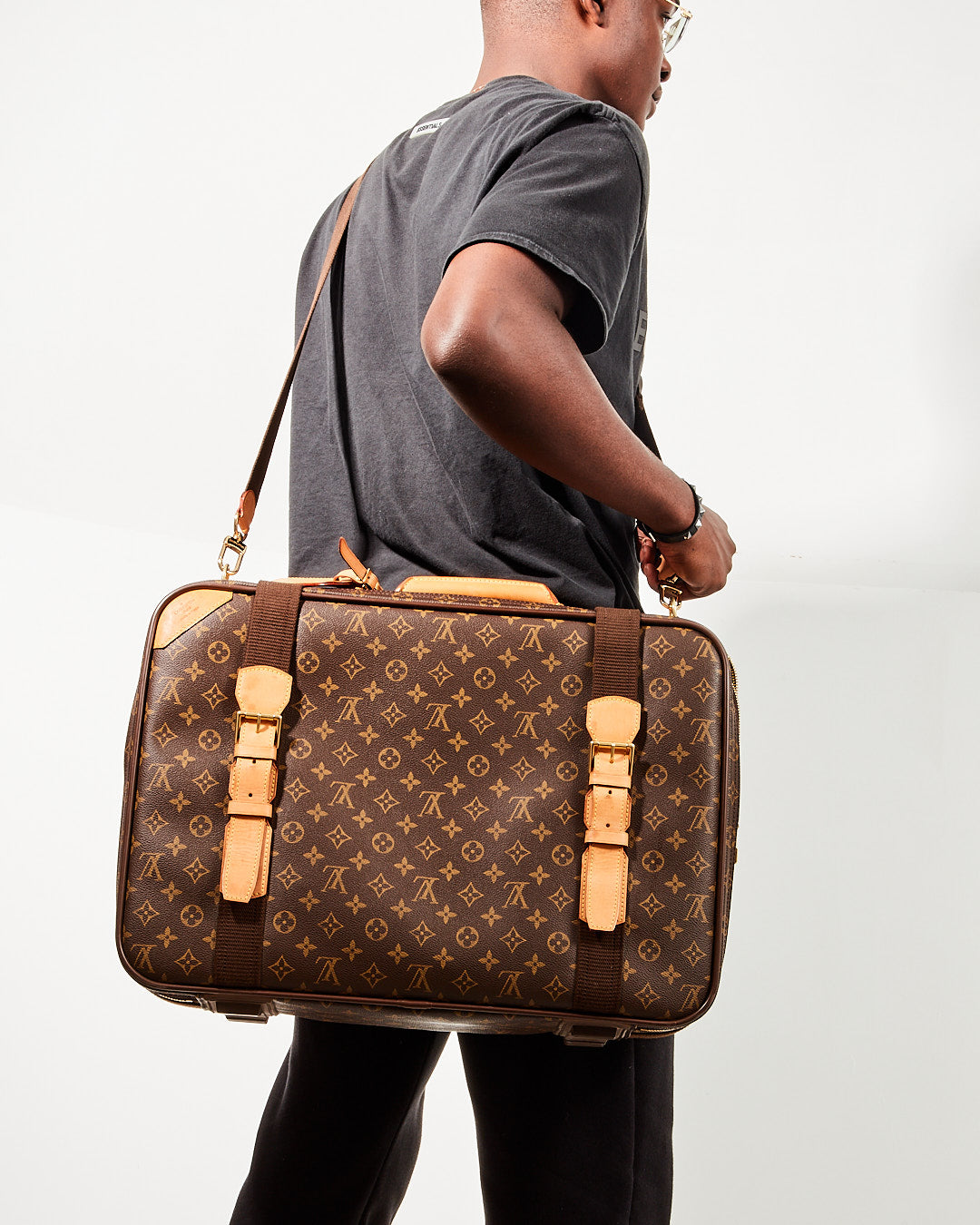 Explore a Louis Vuitton Monogram Canvas Satellite 53 Travel Bag