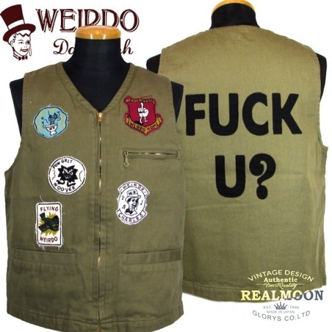 WRD18SS07 WEIRDO VEST FUCK U? グラッドハンド GLADHAND &Co. REAL