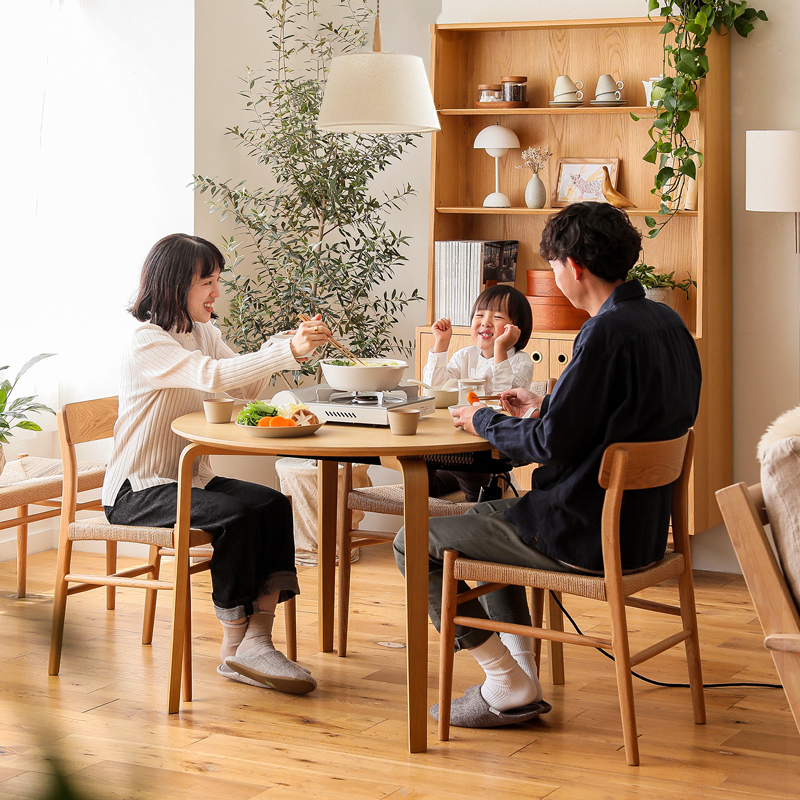 ダイニングこたつテーブル KAURA 円形 直径100cmタイプ ｜家具