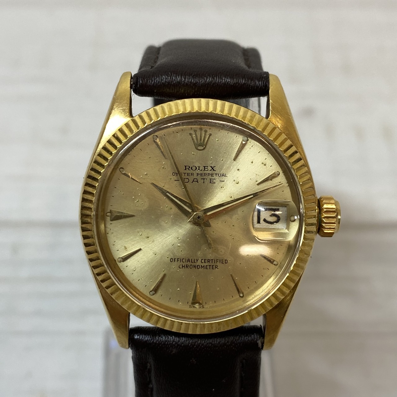 ROLEX】ROLEX ロレックス 6627 金無垢 ボーイズ デイト オイスター