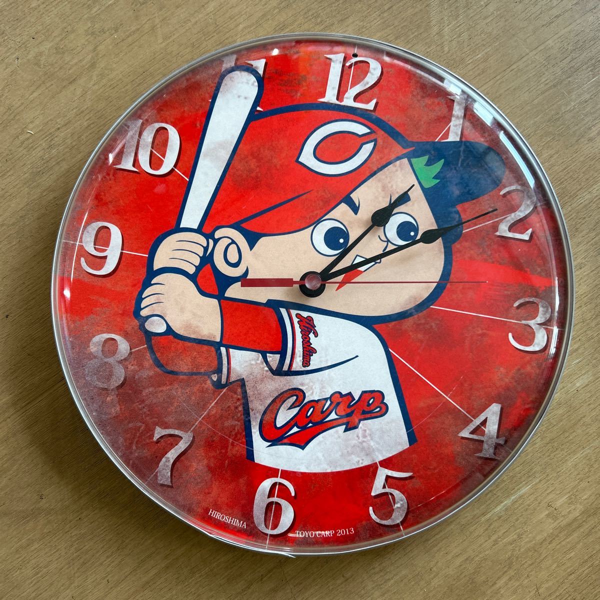 広島カープ 限定 ガレージクロック 壁掛け時計 2013年を買取させて