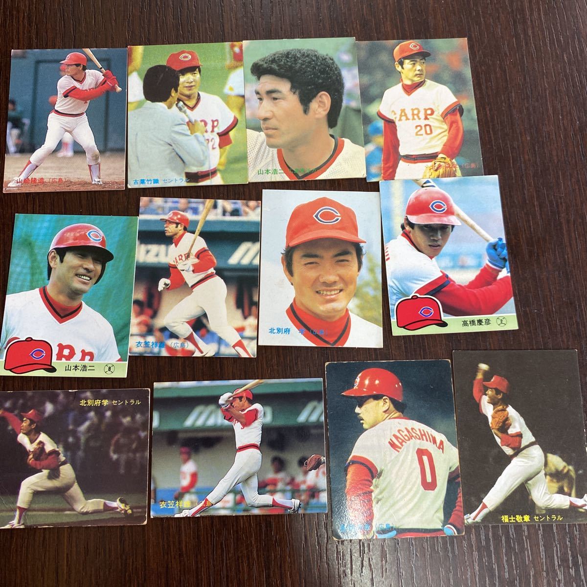 カルビー プロ野球カード ミニカード 1984年から1987年 12枚 広島