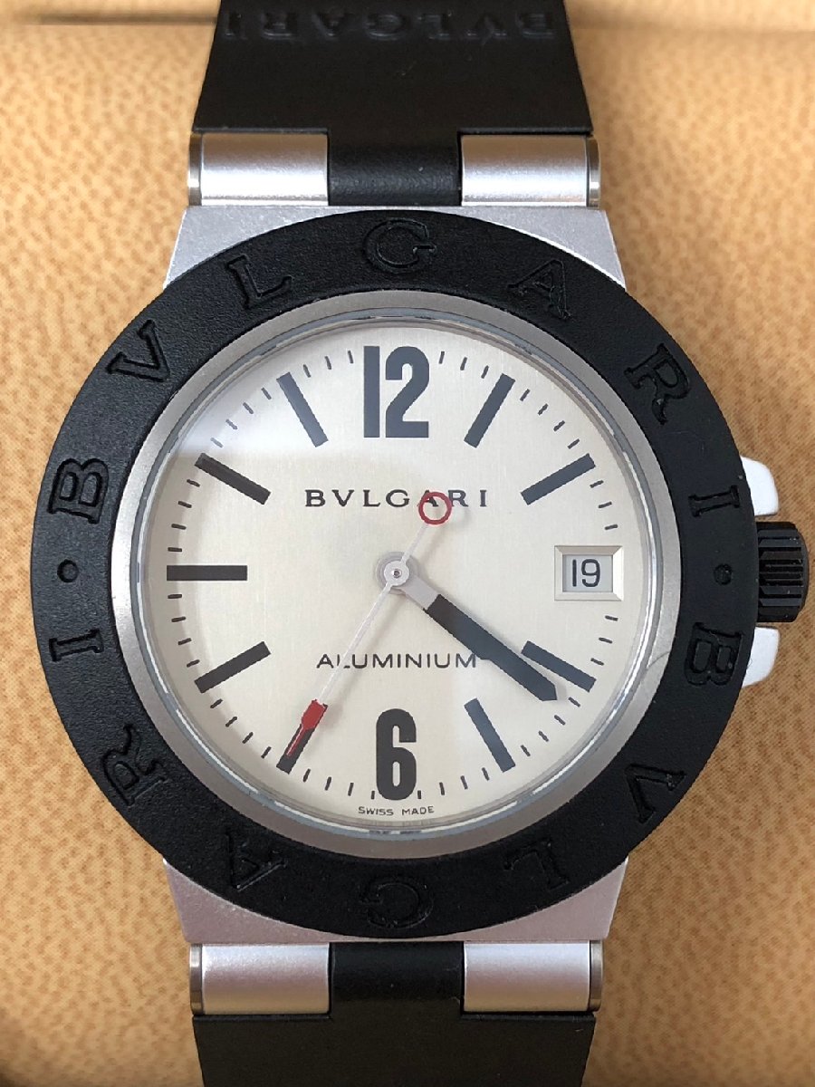 ◇BVLGARI ブルガリ AL38TA アルミニウム 自動巻き メンズ腕時計 中古