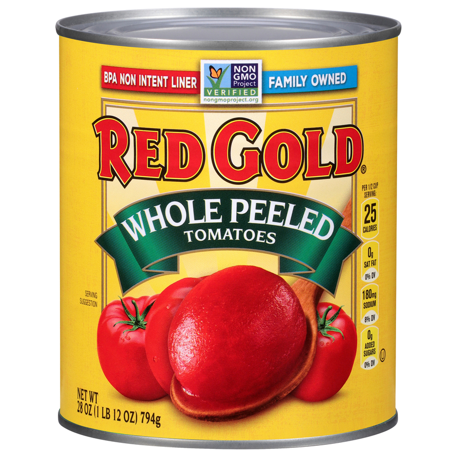 Canned Whole Peeled Tomatoes 28 oz | Red Gold Tomatoes