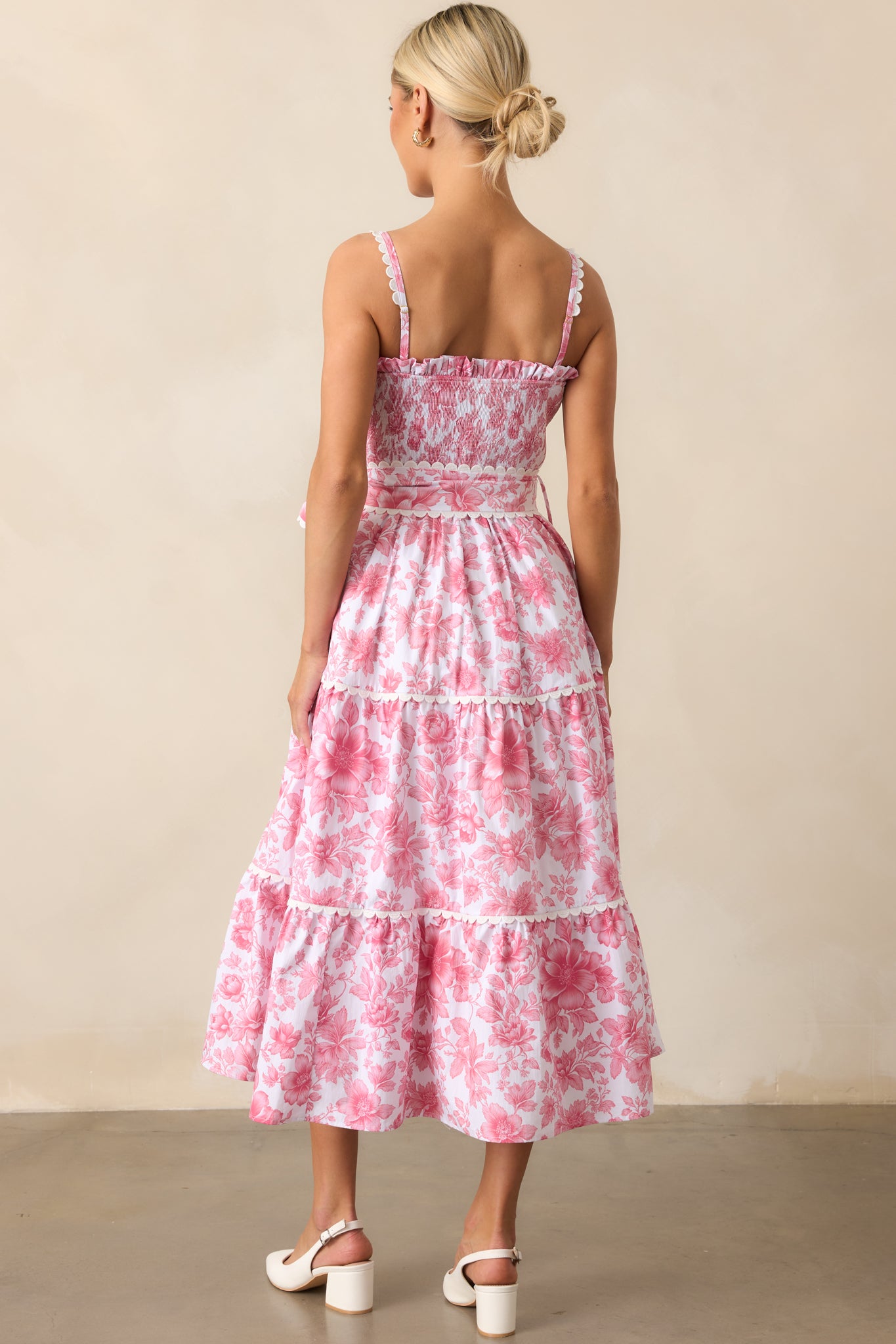 Prosperina Darcy Cotton Maxi Dress In La France Dianthus Pink