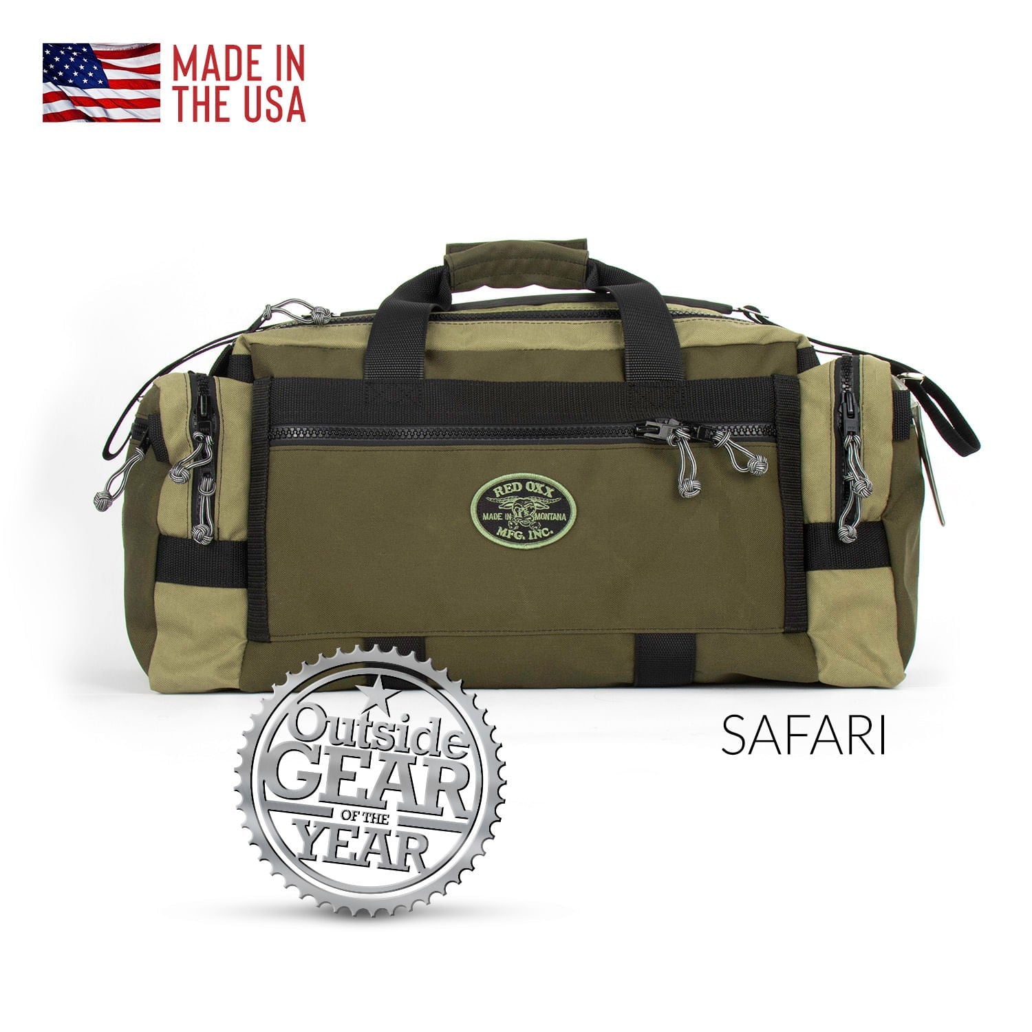 Best Medium Sized Nylon Duffel Bag - Safari Beanos PR5 - Made in USA