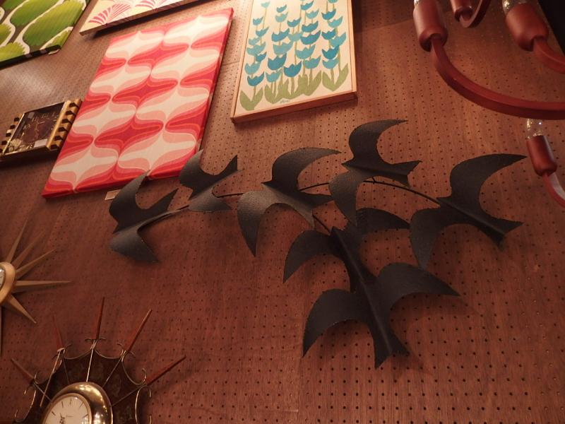 ミッドセンチュリー壁掛け鏡 ウォールデコ 鳥の群 USM 1403