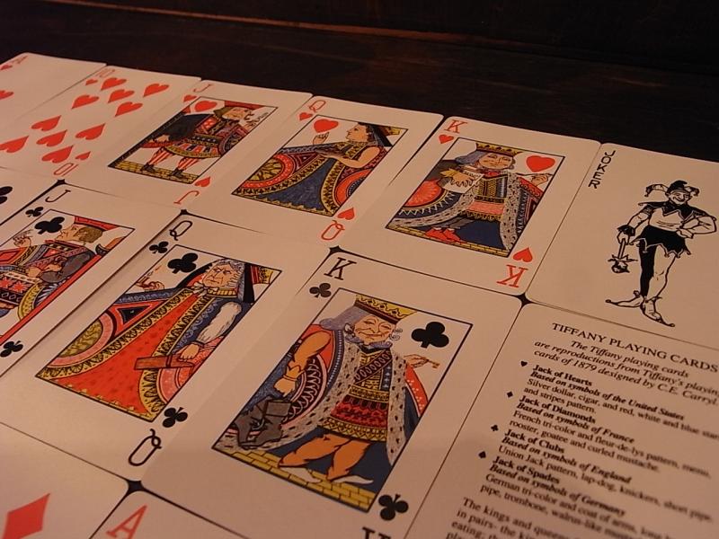 Tiffanyトランプ、ティファニートランプ、トランプカード、ビンテージ