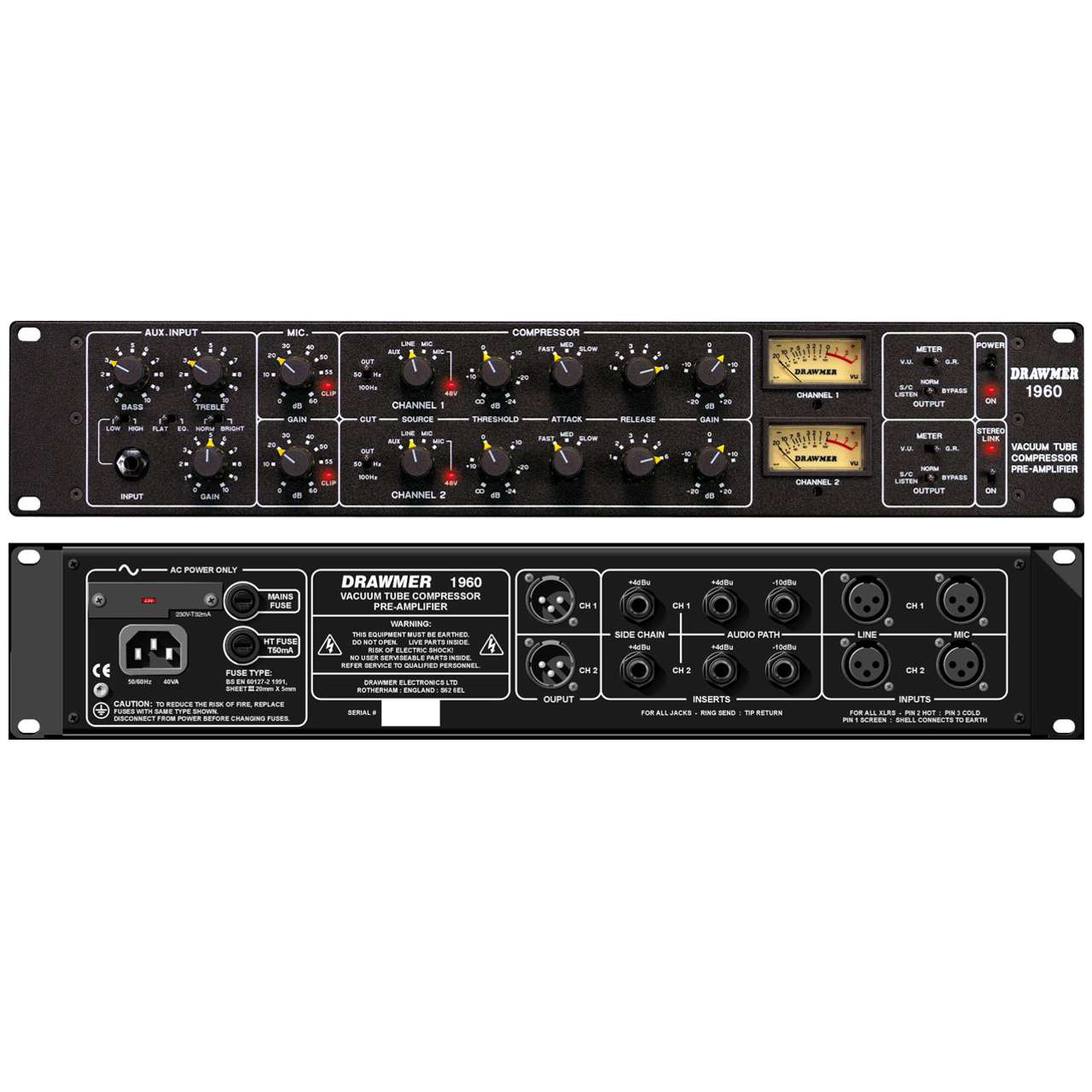 Drawmer 1960 Mic Pre/Tube Compressor - REFLEXION-ARTS