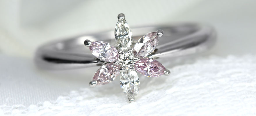 ピンクダイヤモンド 0.23ct ダイヤモンド プラチナ リング（指輪