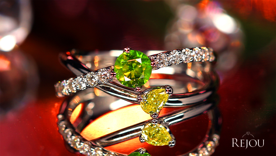 ロシア産デマントイドガーネット 約0.5ct イエローダイヤモンドFIY/SI1