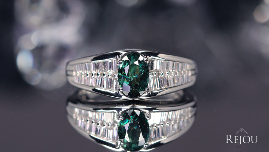 アレキサンドライト 1.0ct ダイヤモンド 0.7ct プラチナ リング(指輪