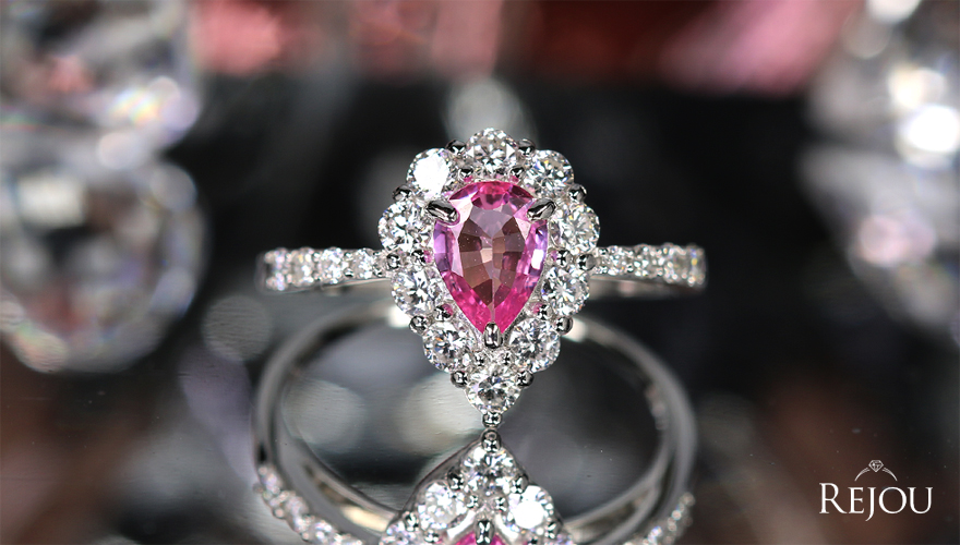 第472回抽選販売＞パパラチアサファイア 0.5ct ダイヤモンド 0.6ct