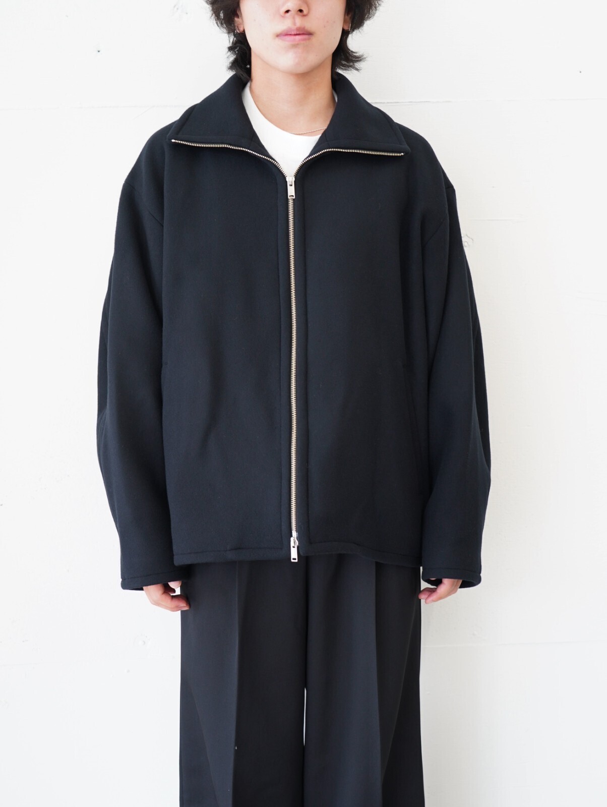 Melton Stand Collar Zip Blouson - YOKE 남성｜공식 통신판매 사이트