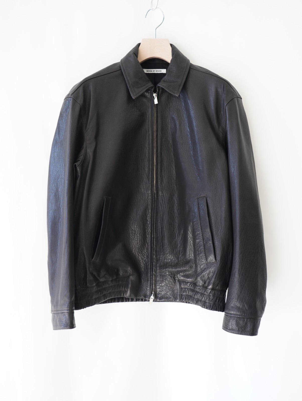 レザージップアップブルゾン -シープシュリンクレザー- - セブンバイ
