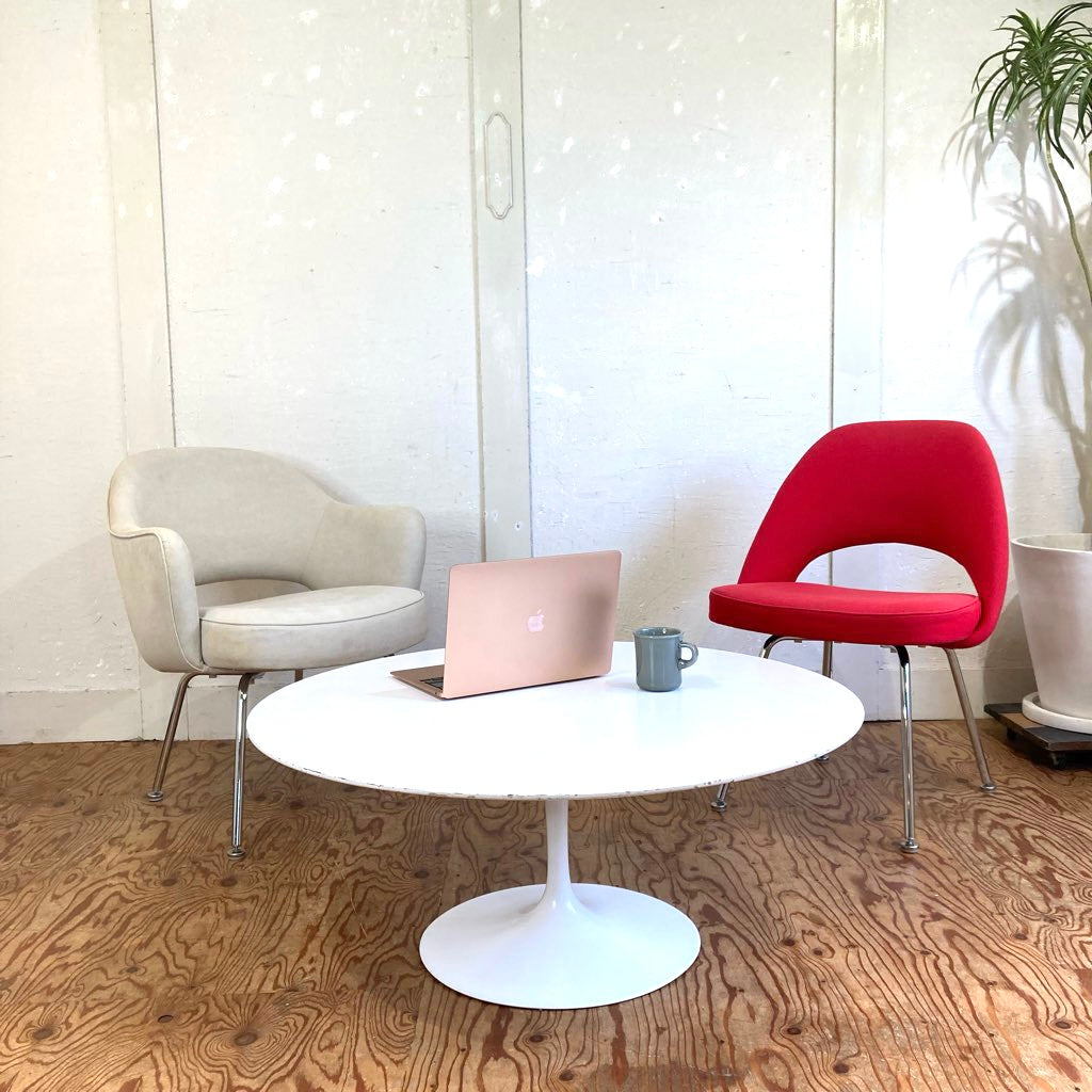 ノル / Knoll カンファレンス アームレスチェア 72チェア 赤 エーロ