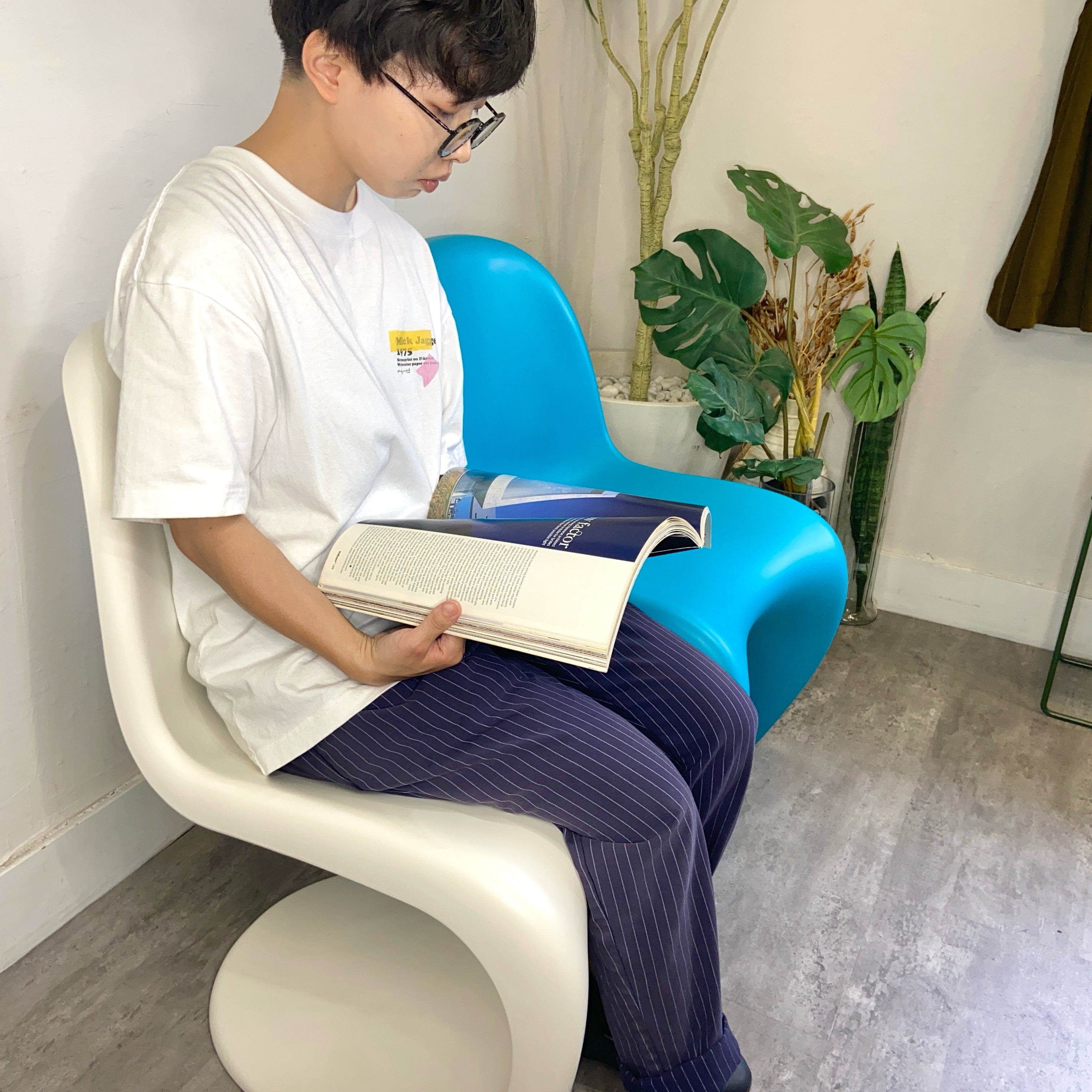 ヴィトラ / Vitra パントンチェア / Panton Chair ホワイト 中古 名作