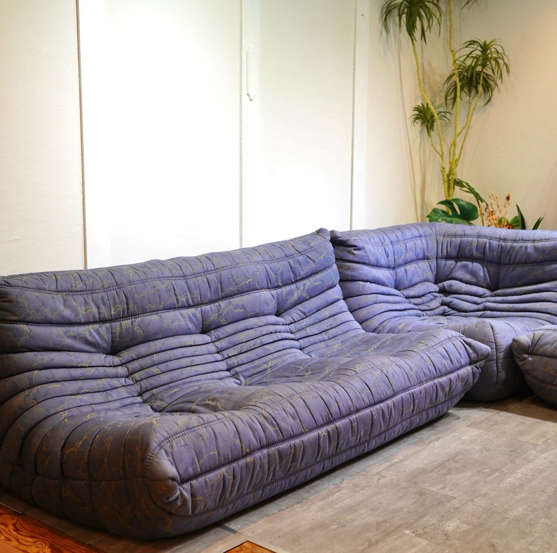 リーン・ロゼ ligne roset トーゴ 3Pソファ 3人掛け キルトカバー付き