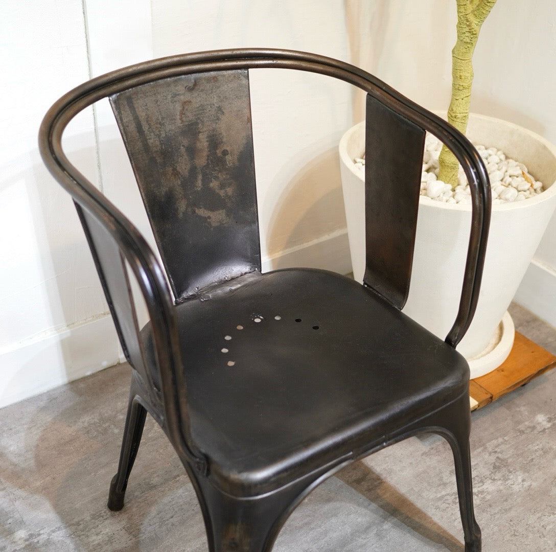 トリックス / TOLIX Aチェア アームチェア ブラック ヴィンテージ 中古