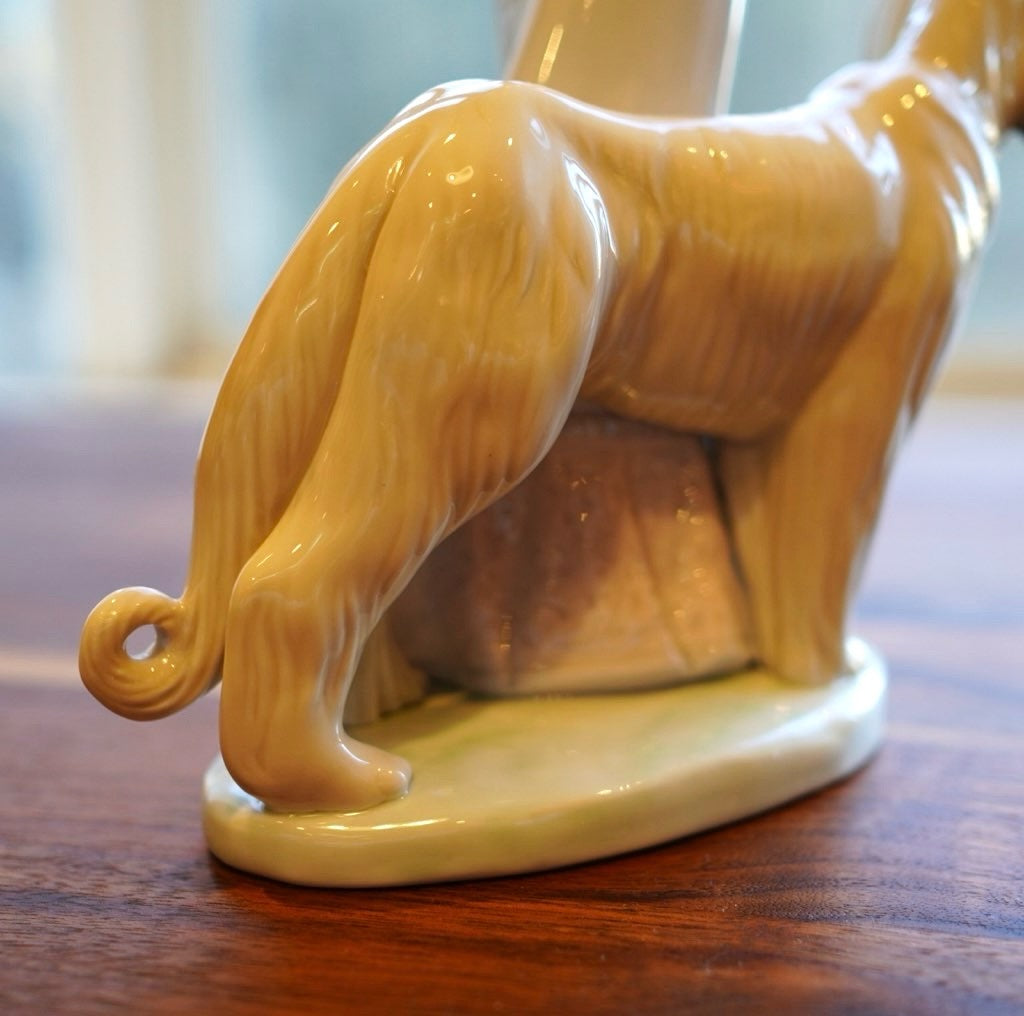 リヤドロ / LLADRO 犬とお散歩 フィギュリン スペイン 磁器