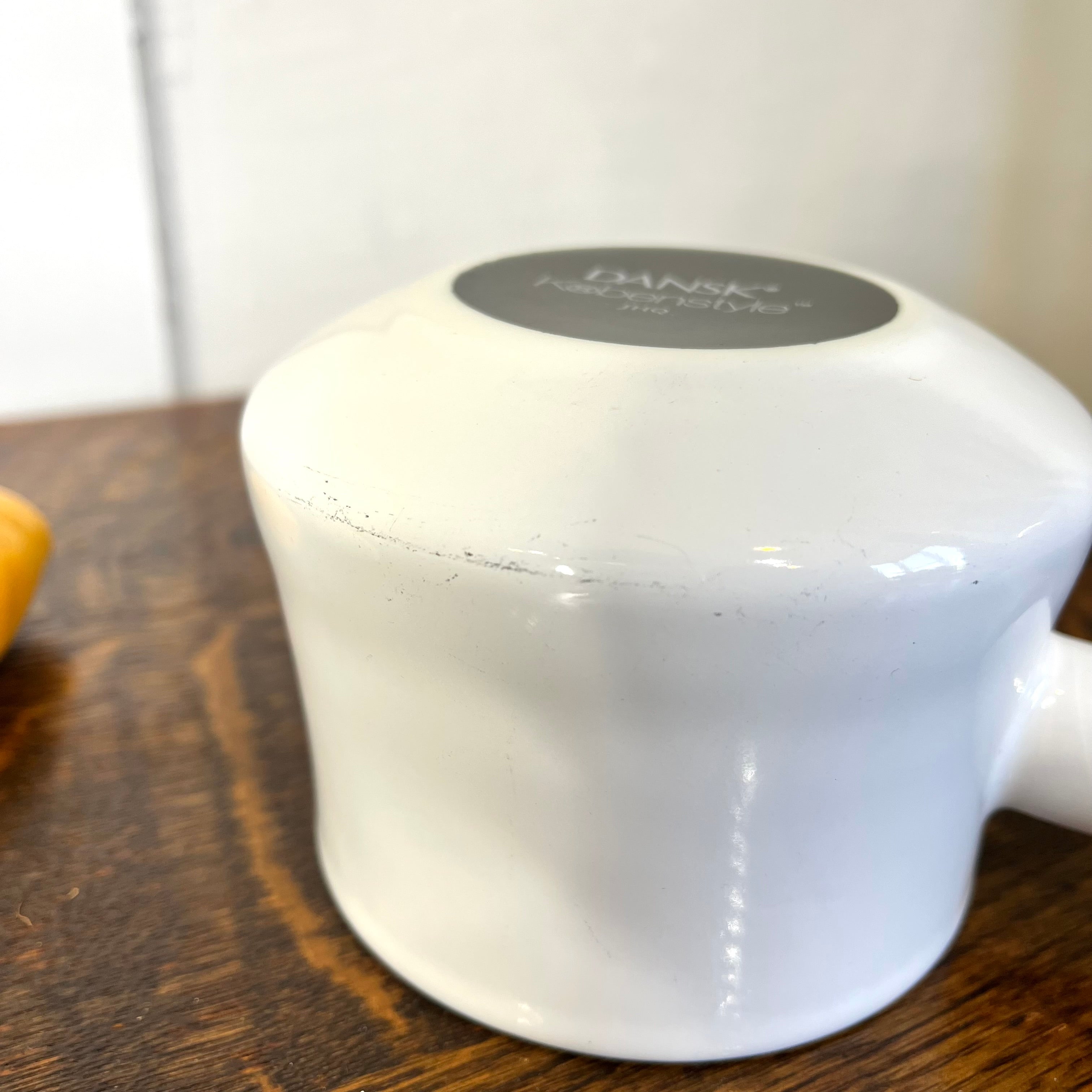 ダンスク / DANSK コペンスタイル ホーロー片手鍋 ミルクパン ホワイト